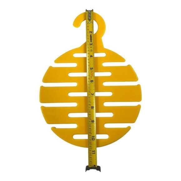 B&G NYC MCM Mod Yellow Plastic Scarf Tie Hanger Multi-Use Hanging Organizer - Picture 3 of 4